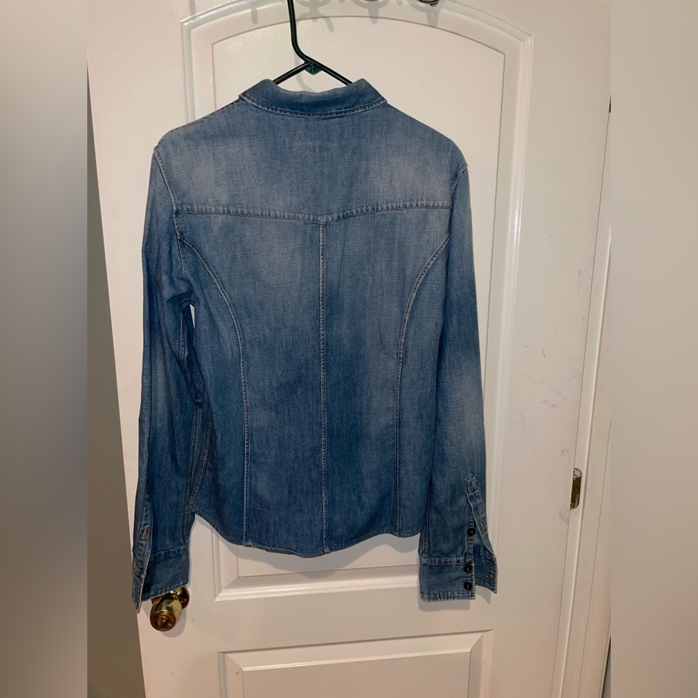 New! Dolce & Gabanna Men’s Blue Denim Western Button Down 🤠 16/41 - Picture 9 of 15